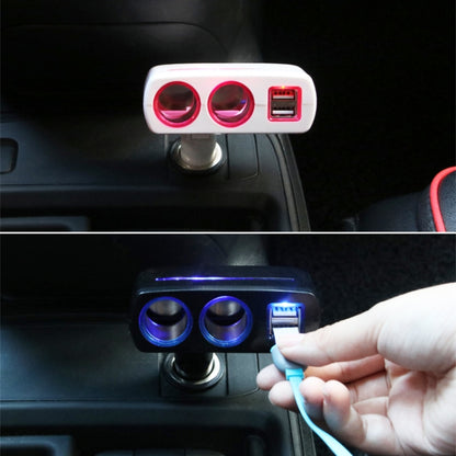 SHUNWEI SD-1918 80W 3.1A Car 2 in 1 Dual USB Charger (White) -  by SHUNWEI | Online Shopping UK | buy2fix