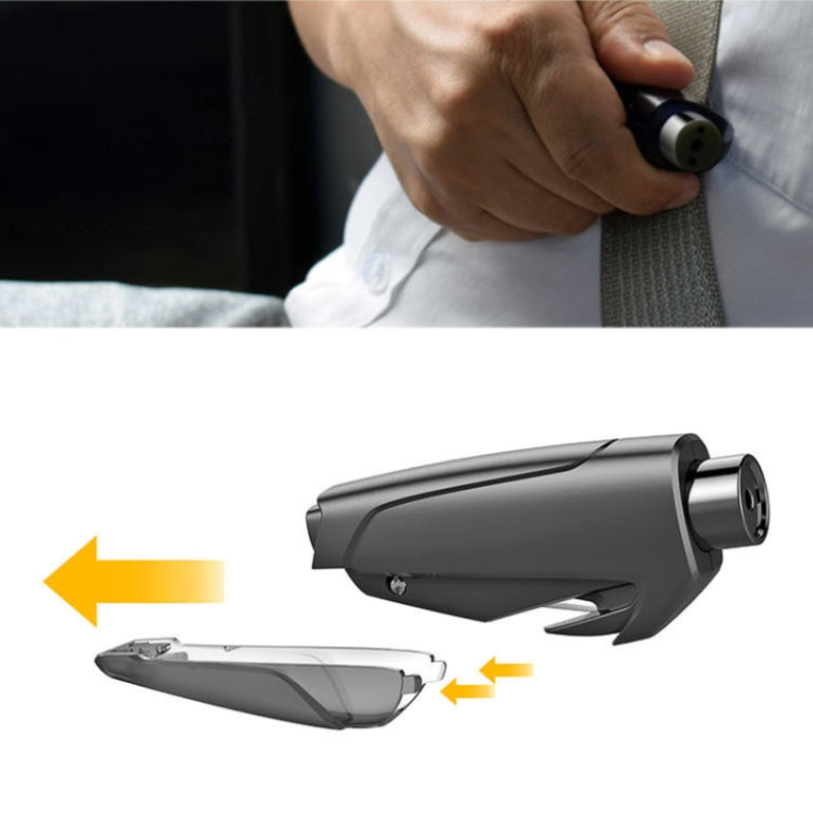 Multifunctional Portable Car Emergency Window Breaker Seat Belt Cutter (Black) -  by buy2fix | Online Shopping UK | buy2fix