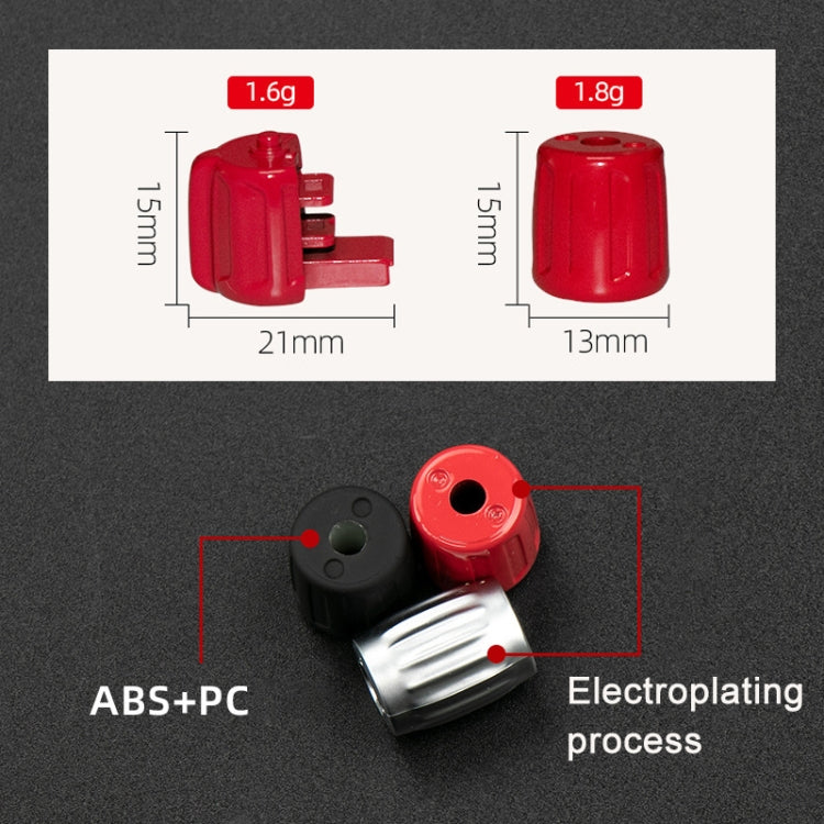 2 PCS Car Multi-functional Steering Wheel Rubber Button for BMW F10 / F07 / F02, Left and Right Drive Universal (Red) -  by buy2fix | Online Shopping UK | buy2fix