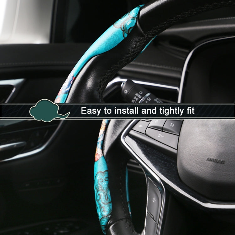 Car Universal China-Chic Relief Steering Wheel Cover (Tiger) - In Car by buy2fix | Online Shopping UK | buy2fix