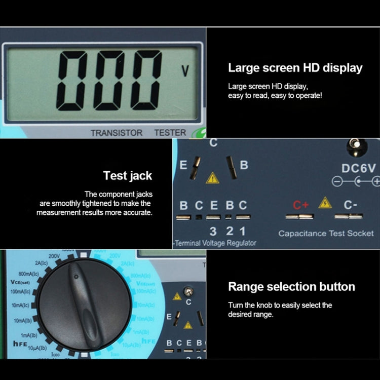 DUOYI DY294 Multifunction Digital Transistor AnalyzerTester - In Car by buy2fix | Online Shopping UK | buy2fix