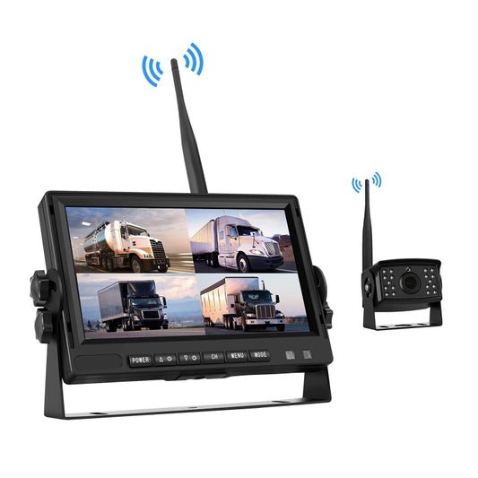 PZ710-W 7 inch Car Digital Wireless Rear-view Split-screen Monitor Single Record - In Car by buy2fix | Online Shopping UK | buy2fix