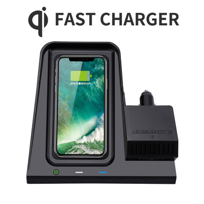 HFC-1002 Car Qi Standard Wireless Charger 10W Quick Charging for Honda Avancier / URV 2017-2020, Left Driving - In Car by buy2fix | Online Shopping UK | buy2fix