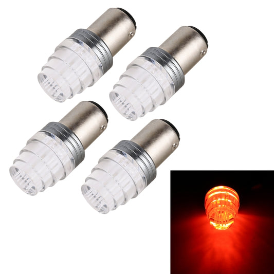 4 in 1 1157 DC12V 0.6W 9LEDs SMD-3528 Car Brake Light (Red Light) - In Car by buy2fix | Online Shopping UK | buy2fix