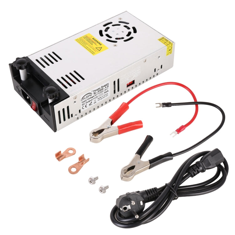 S-300-12 DC12V 300W 25A DIY Regulated DC Switching Power Supply Power Inverter with Clip, EU Plug - In Car by buy2fix | Online Shopping UK | buy2fix