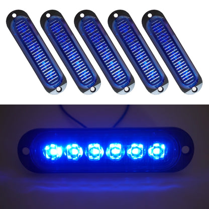 5 PCS MK-093 Car / Truck 6LEDs Side Marker Indicator Lights Bulb Lamp (Blue Light) - In Car by buy2fix | Online Shopping UK | buy2fix