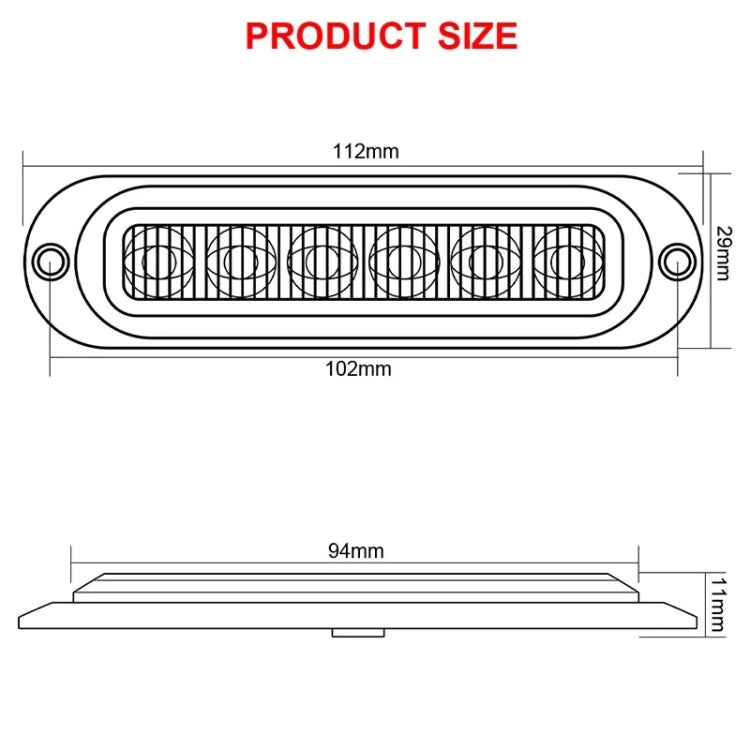 5 PCS MK-093 Car / Truck 6LEDs Side Marker Indicator Lights Bulb Lamp (Red Light) - In Car by buy2fix | Online Shopping UK | buy2fix