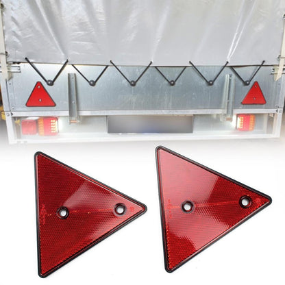 5 PCS MK-292 Trucks Trailers RV IP67 Waterproof Triangular Red Reflector - In Car by buy2fix | Online Shopping UK | buy2fix