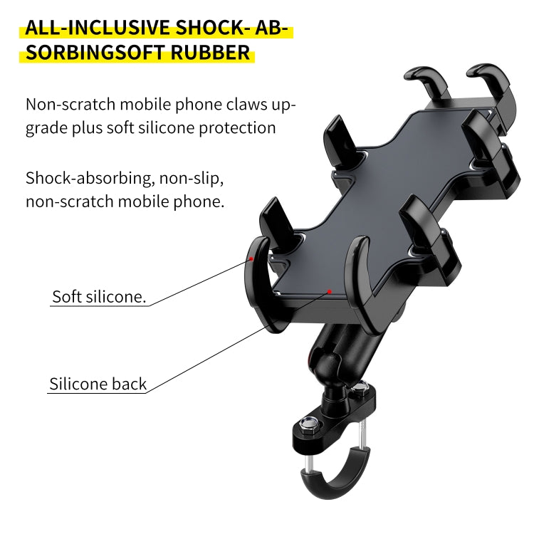 CS-1722A1 Motorcycle Handlebar Octopus Aluminum Alloy Phone Holder - In Car by buy2fix | Online Shopping UK | buy2fix