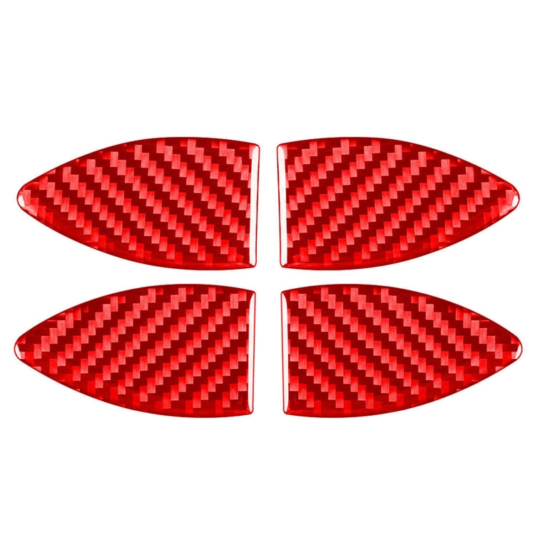 Car Carbon Fiber Inside Door Bowl Decorative Sticker for Toyota RAV4 2006-2013, Left and Right Drive (Red) - In Car by buy2fix | Online Shopping UK | buy2fix