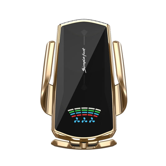 N1 Car Automatic Inductive Magnetic Suction Wireless Charger (Champagne Gold) - In Car by buy2fix | Online Shopping UK | buy2fix