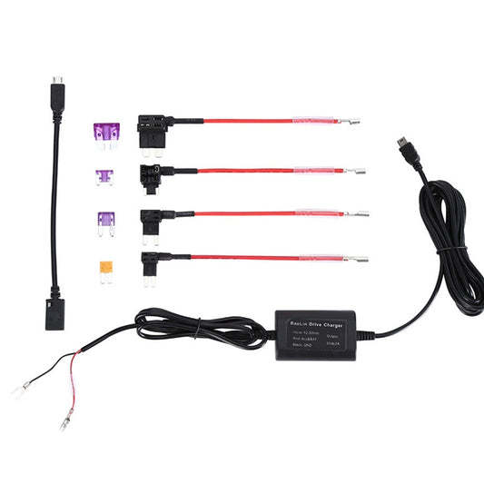 Vehicle Data Recorder Voltage Drop Line 12V to 5V Low Voltage Protection Electrical Appliance Step-down Line, Length: 3.2m - In Car by buy2fix | Online Shopping UK | buy2fix