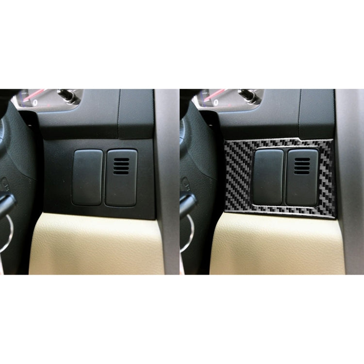 2 PCS / Set Carbon Fiber Car Central Control Card Box Panel Decorative Sticker for Honda CRV 2007-2011,Left Drive - In Car by buy2fix | Online Shopping UK | buy2fix