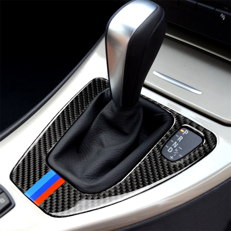 Three Color Carbon Fiber Car Right Driving Gear Panel Decorative Sticker for BMW E90 / E92 2005-2012 -  by buy2fix | Online Shopping UK | buy2fix