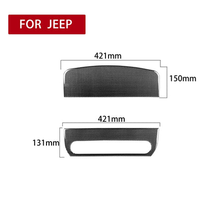 2 in 1 Car Carbon Fiber Front Passenger Seat Handrail Decorative Sticker for Jeep Wrangler JK 2007-2010, Left and Right Drive Universal -  by buy2fix | Online Shopping UK | buy2fix