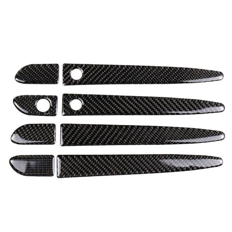 One Set Car Carbon Fiber Outside Door Handle with Smart Hole Decorative Sticker for Mazda CX-5 2017-2018, Right Drive -  by buy2fix | Online Shopping UK | buy2fix