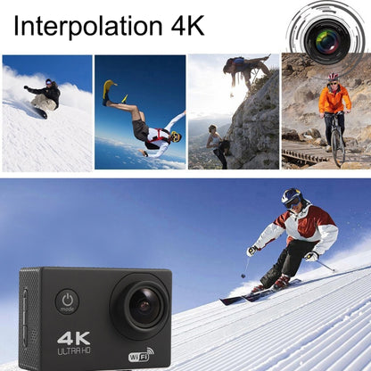 F60 2.0 inch Screen 170 Degrees Wide Angle WiFi Sport Action Camera Camcorder with Waterproof Housing Case, Support 64GB Micro SD Card(Blue) - DJI & GoPro Accessories by buy2fix | Online Shopping UK | buy2fix