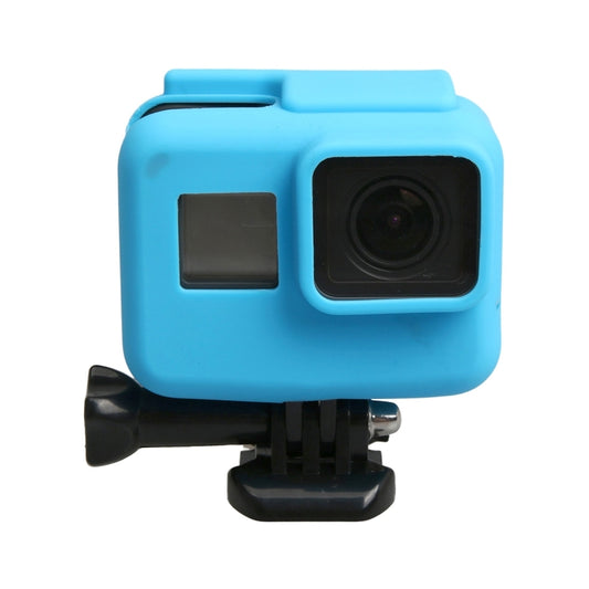 Original for GoPro HERO5 Silicone Border Frame Mount Housing Protective Case Cover Shell(Blue) - DJI & GoPro Accessories by buy2fix | Online Shopping UK | buy2fix