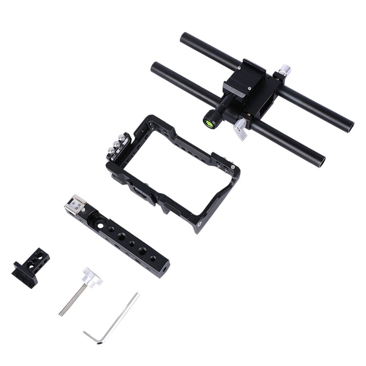 YELANGU YLG0905A Camera Video Cage Handle Stabilizer for Sony A6000/A6300/A6400/A6500(Black) - Camera Cage by YELANGU | Online Shopping UK | buy2fix