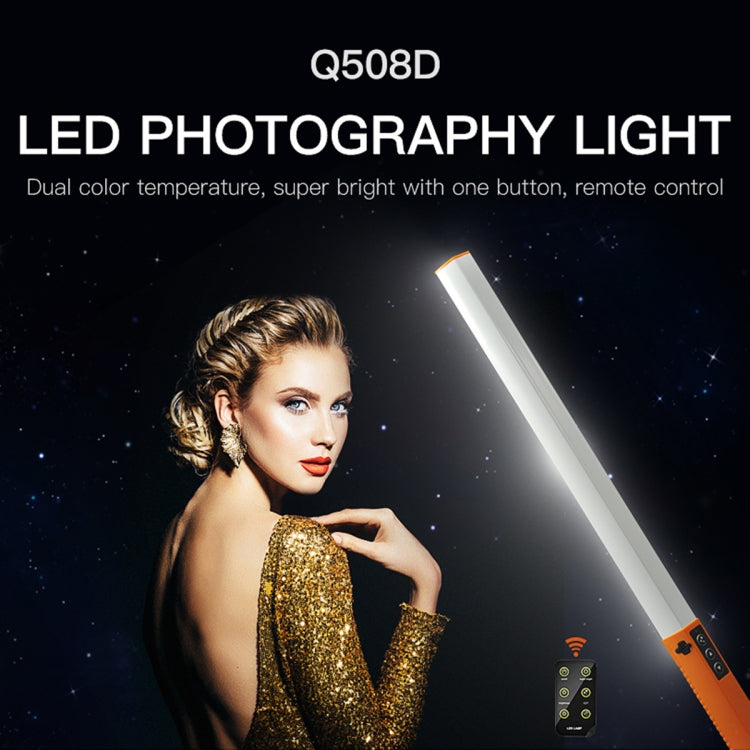 LUXCeO Q508D Dual Color Temperature Photo LED Stick Video Light Handheld LED Fill Light Flash Lighting Lamp(Orange) -  by LUXCeO | Online Shopping UK | buy2fix