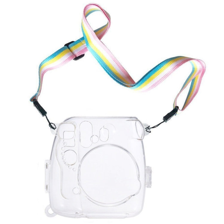 Protective Crystal Shell Case with Strap for FUJIFILM instax mini 9 / mini 8+ / mini 8(Transparent) - Camera Accessories by buy2fix | Online Shopping UK | buy2fix