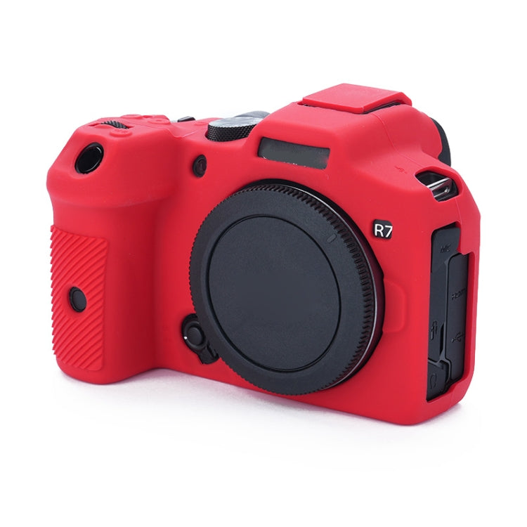 For Canon EOS R7 Soft Silicone Protective Case (Red) - Camera Accessories by buy2fix | Online Shopping UK | buy2fix