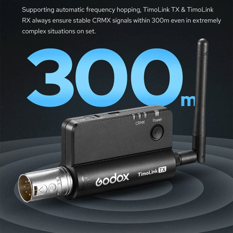 Godox TimoLink TX Wireless DMX Transmitter (Black) -  by Godox | Online Shopping UK | buy2fix