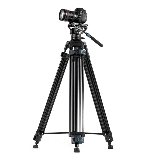 Fotopro DV-3A Heavy Duty Fluid Head Aluminum Alloy Video Tripod (Black) - Tripods by Fotopro | Online Shopping UK | buy2fix