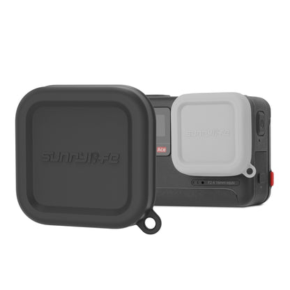 For Insta360 Ace / Ace Pro Sunnylife Silicone Lens Cap Protector Lens Cover (Black) - Case & Bags by Sunnylife | Online Shopping UK | buy2fix