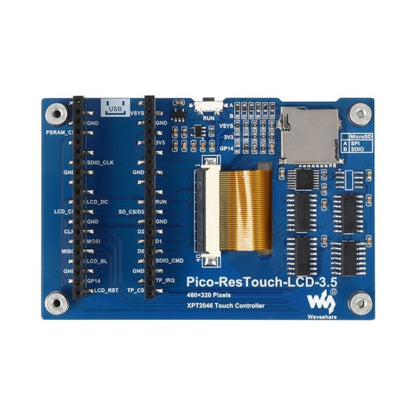 WAVESHARE 3.5 inch 65K Colors 480 x 320 Touch Display Module for Raspberry Pi Pico, SPI Interface - LCD & LED Display Module by WAVESHARE | Online Shopping UK | buy2fix