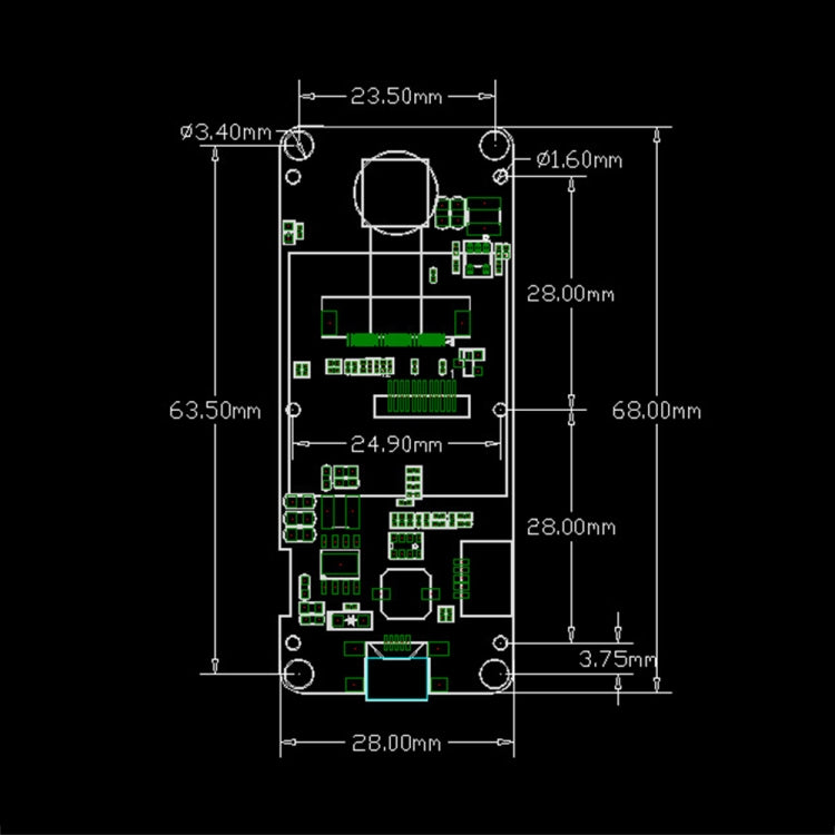 TTGO T-Camera Plus Lens ESP32-DOWDQ6 8MB SPRAM Camera Module OV2640 1.3 inch Display Rear Camera, Wiring Extended Version - Module by TTGO | Online Shopping UK | buy2fix