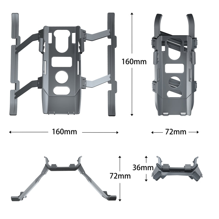 STARTRC Foldable Quick Release Landing Gear Height Extender Holder for DJI Mavic 3 (Grey) - DJI & GoPro Accessories by STARTRC | Online Shopping UK | buy2fix