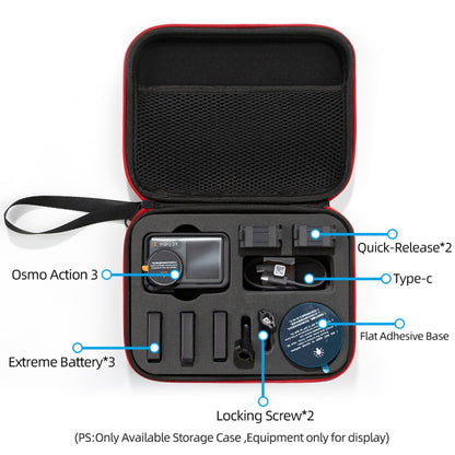 For DJI Osmo Action 3 Carrying Storage Case Bag,Size: 21x 16 x 6cm (Black) - DJI & GoPro Accessories by buy2fix | Online Shopping UK | buy2fix