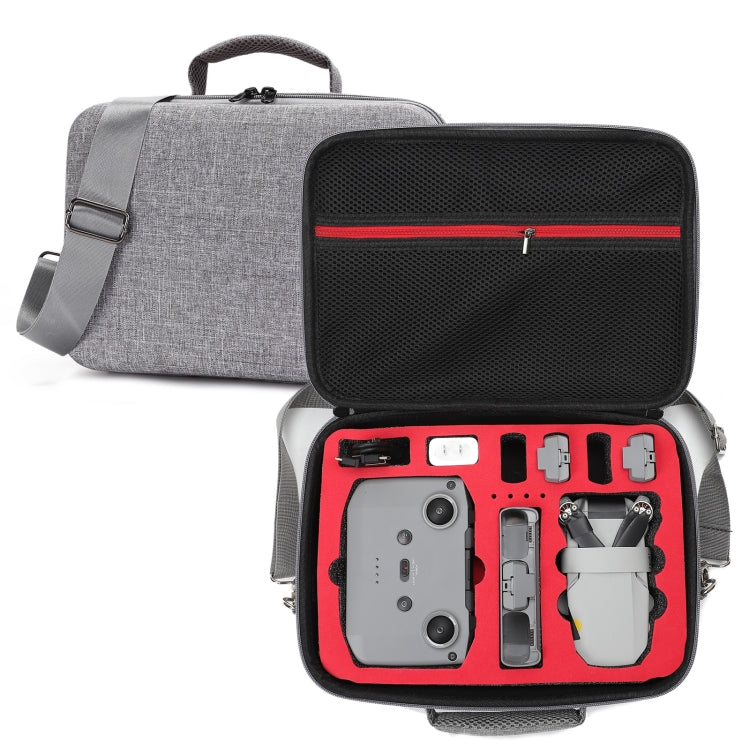 For DJI Mini 2 SE Grey Shockproof Carrying Hard Case Shoulder Bag, Size: 29 x 19.5 x 12.5cm (Red) - Carry Cases & Bags by buy2fix | Online Shopping UK | buy2fix