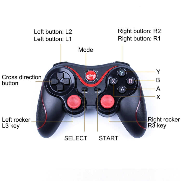 C8 Bluetooth Gaming Controller Grip Game Pad, For Android / iOS  / PC / PS3 - Controller Gamepad by buy2fix | Online Shopping UK | buy2fix