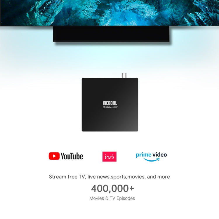 MECOOL KT1 DVB S2 Android 10.0 Smart TV Set Top Box, Amlogic S905X4-B Quad Core ARM Cortex-A55, 2GB+16GB, Dual Band WiFi, Bluetooth(EU Plug) - Consumer Electronics by MECOOL | Online Shopping UK | buy2fix