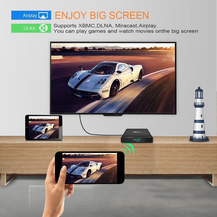 X96 Air 8K Smart TV BOX Android 9.0 Media Player with Remote Control, Quad-core Amlogic S905X3, RAM: 2GB, ROM: 16GB, Dual Band WiFi, US Plug - Consumer Electronics by buy2fix | Online Shopping UK | buy2fix