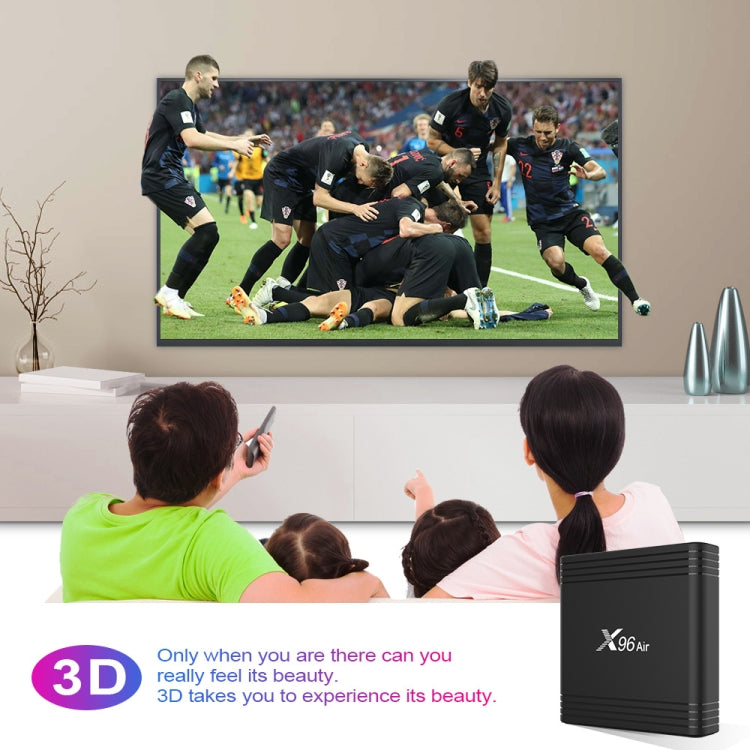 X96 Air 8K Smart TV BOX Android 9.0 Media Player with Remote Control, Quad-core Amlogic S905X3, RAM: 4GB, ROM: 32GB, Dual Band WiFi, Bluetooth, EU Plug - Consumer Electronics by buy2fix | Online Shopping UK | buy2fix