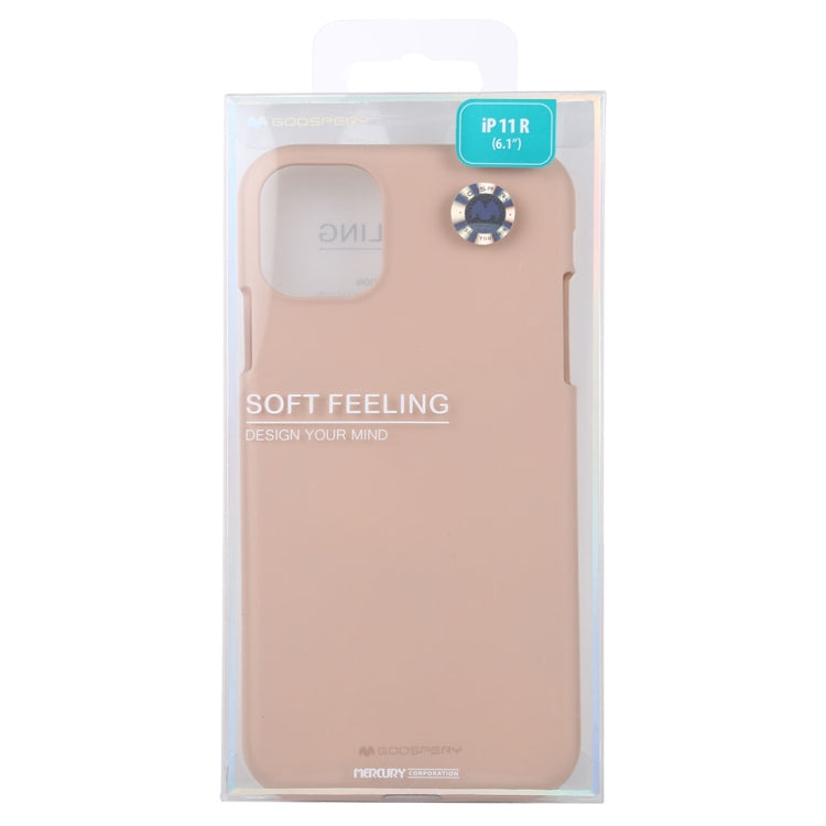 GOOSPERY SOFE FEELING TPU Shockproof and Scratch Case for iPhone 11(Apricot) - iPhone 11 Cases by GOOSPERY | Online Shopping UK | buy2fix