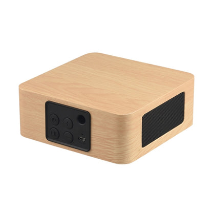 Q1A Bluetooth 4.2 Mini Wooden Double Horns Bluetooth Speaker(Yellow Wood Texture) - Mini Speaker by buy2fix | Online Shopping UK | buy2fix