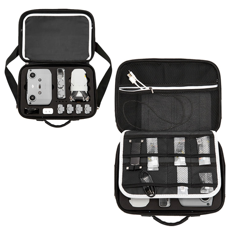 Multi-function PU Shoulder Storage Bag Suitcase with Baffle For DJI Mavic Mini 2(Black Liner) - DJI & GoPro Accessories by buy2fix | Online Shopping UK | buy2fix