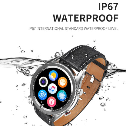 M98 1.28 inch IPS Color Screen IP67 Waterproof Smart Watch, Support Sleep Monitor / Heart Rate Monitor / Bluetooth Call, Style:Steel Strap(Silver) - Smart Wear by buy2fix | Online Shopping UK | buy2fix