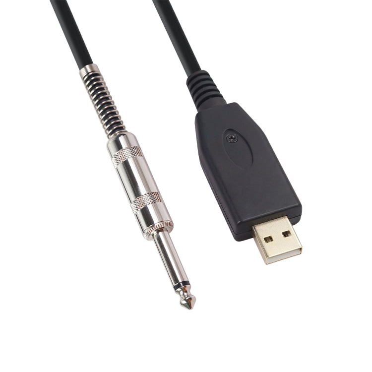 US48S USB to 6.35mm Electric Guitar Recording Cable, Cable Length:2m - Consumer Electronics by buy2fix | Online Shopping UK | buy2fix