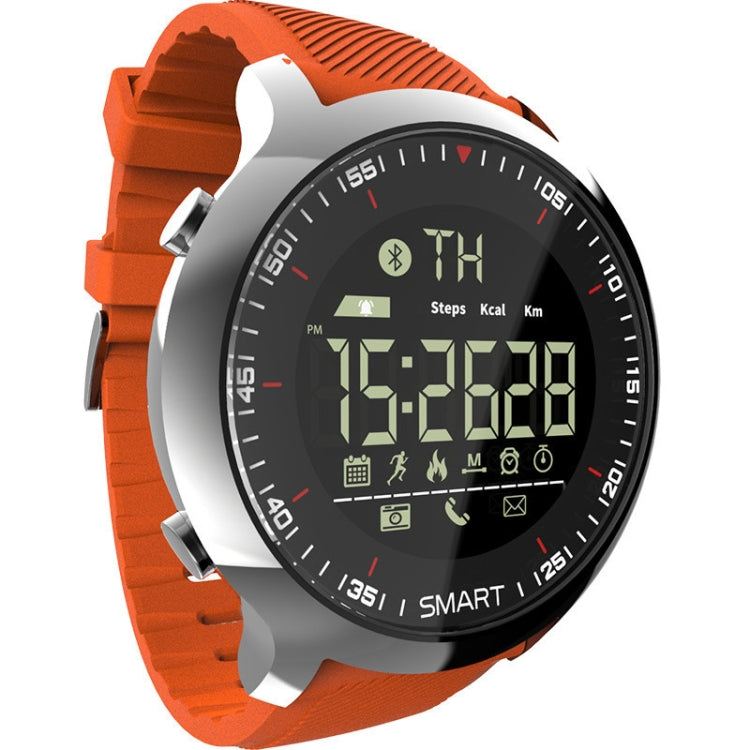 Lokmat MK18 1.1 inch Circle Screen IP68 Waterproof Smart Watch, Support Information Reminder / Remote Camera / Walking Motion Monitor(Orange) - Smart Wear by Lokmat | Online Shopping UK | buy2fix