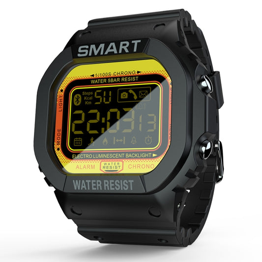Lokmat MK22 1.21 inch FSTN LCD Screen 50m Waterproof Smart Watch, Support Information Reminder / Remote Camera / Sport Record(Orange) - Smart Wear by Lokmat | Online Shopping UK | buy2fix
