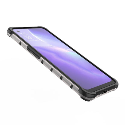 For Oppo Reno5 5G Shockproof Honeycomb PC + TPU Case(Black) - OPPO & vivo Accessories by buy2fix | Online Shopping UK | buy2fix
