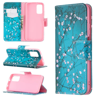 For Xiaomi Poco M3 Colored Drawing Pattern Horizontal Flip Leather Case with Holder & Card Slots & Wallet(Plum Blossom) - Xiaomi Accessories by buy2fix | Online Shopping UK | buy2fix