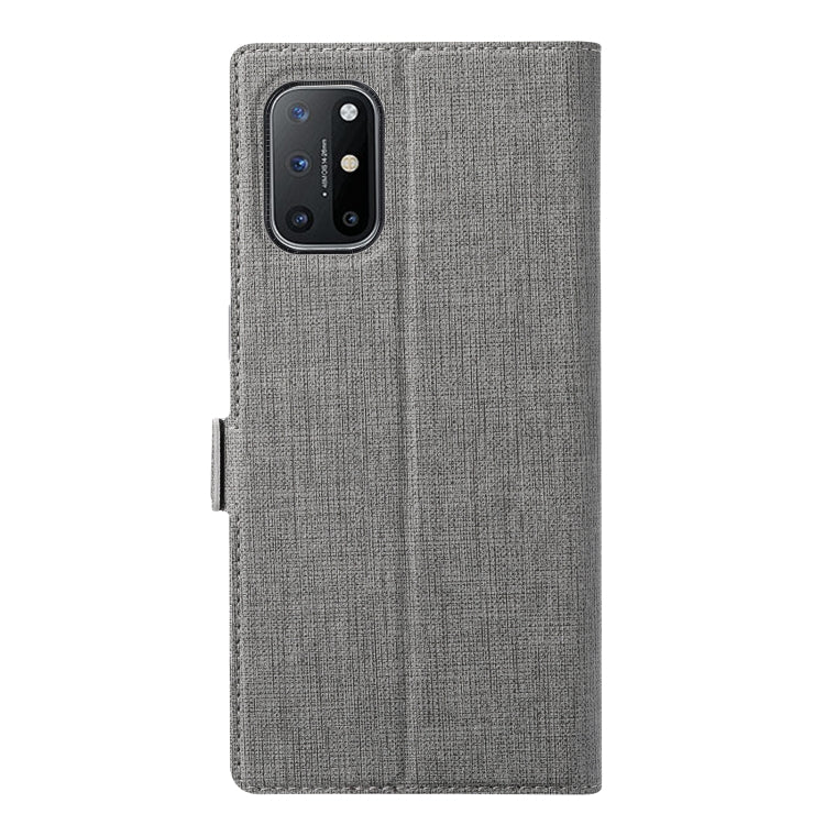 For OnePlus 8T ViLi K Series Shockproof TPU + PU Leather Magnetic Buckle Horizontal Flip Case with Card Slots & Wallet & Holder(Grey) - OnePlus Cases by ViLi | Online Shopping UK | buy2fix