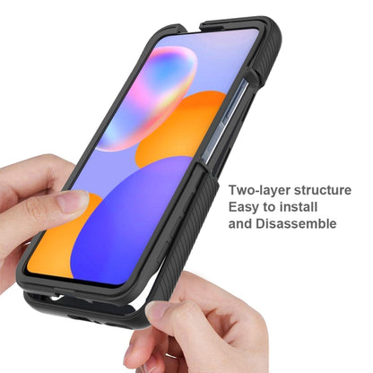 For Huawei Y9a Starry Sky Solid Color Series Shockproof PC + TPU Protective Case(Black) - Mobile Accessories by buy2fix | Online Shopping UK | buy2fix