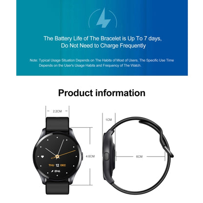 T88 1.28 inch TFT Color Screen IP67 Waterproof Smart Watch, Support Body Temperature Monitoring / Sleep Monitoring / Heart Rate Monitoring(Blue) - Smart Wear by buy2fix | Online Shopping UK | buy2fix